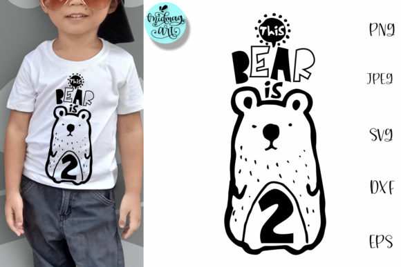 A Birthday Bear Design for Graphics and T-Shirt Marketing