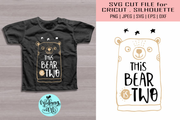 A Designer's Review: This Bear is Two SVG Graphics for T-Shirt Designs
