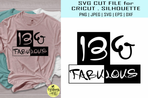 A Dynamic 13th Birthday SVG for T-Shirts & Craft Graphics