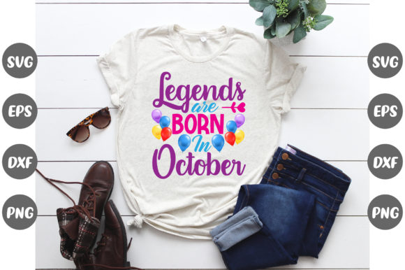 A Versatile October Birthday Design for Crafters & T-Shirt Graphics