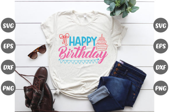 Birthday Graphics: Versatile Design for Brand Packaging & T-Shirt Designs