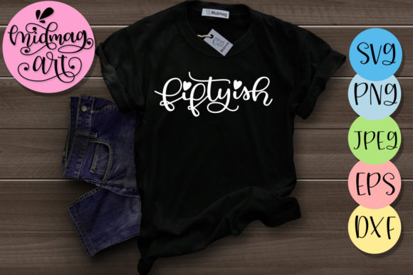 Classic 50th Birthday Graphics for T-Shirt Designs and Celebratory Crafts
