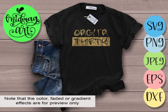 Crafting Elegant 30th Birthday Graphics for T-Shirt Designs