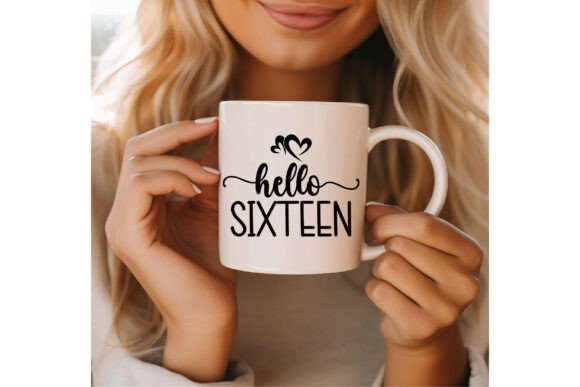 Hello Sixteen: A Versatile T-Shirt Graphics Asset