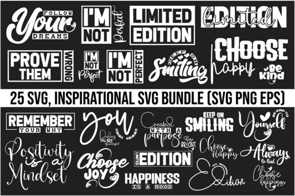 Inspirational SVG Bundle: Perfect for T-Shirt Designs and Graphics