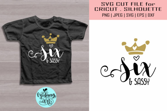 Six and Sassy: A Playful Graphic for Branding and T-Shirt Designs