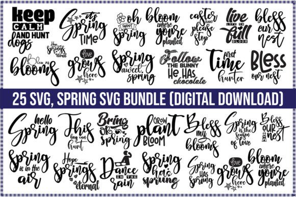 Spring SVG Bundle: Perfect for T-Shirt Designs and Graphics